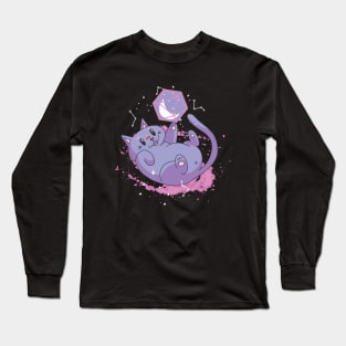 Space Cat With D20 Long Sleeve T-Shirt